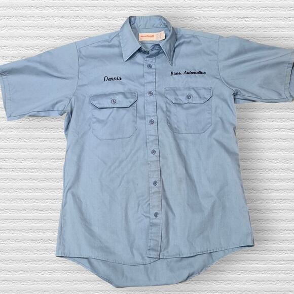 Wearguard Other - Vintage Wearguard USA Mechanics Shirt Automotive Workshirt blue men's m large xl